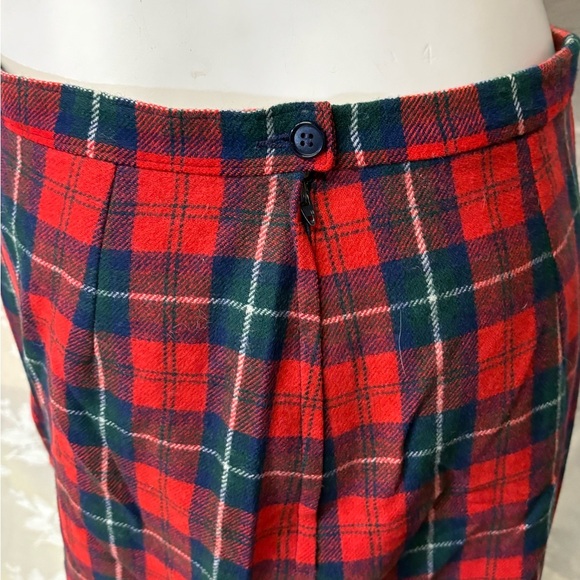 Pendleton Red and Green Plaid Midi Skirt - Picture 4 of 8